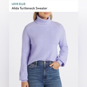 NWT light purple XXL Love Ellie Alida Turtleneck Sweater